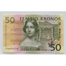 SUECIA 50 KORONAS BILLETE SIN CIRCULAR, UNC